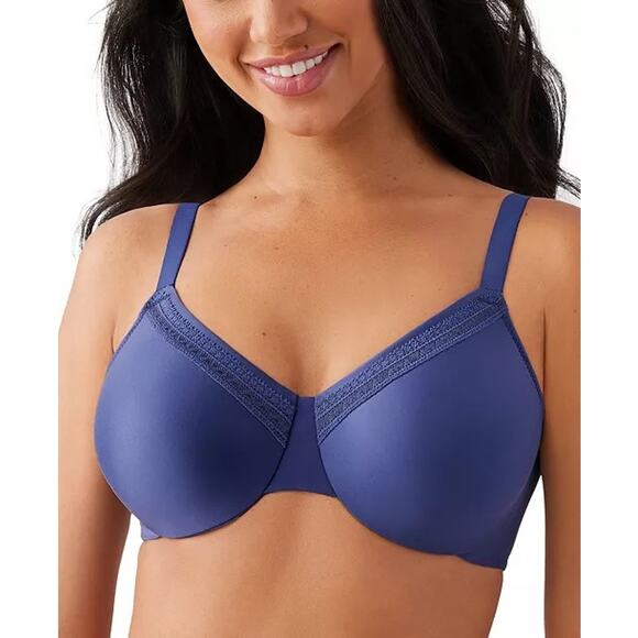 Wacoal Women's Perfect Primer Underwire Bra sz 42C Wacoal 855213 Blue - Picture 1 of 6